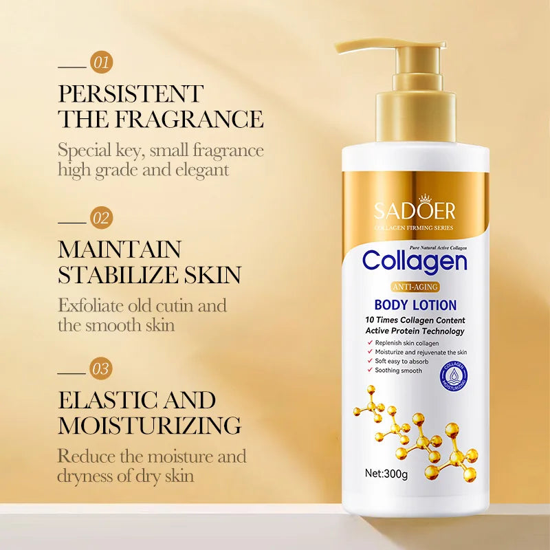 Lotion Corporelle Anti-Âge Collagène 10x - Golden Firming Series