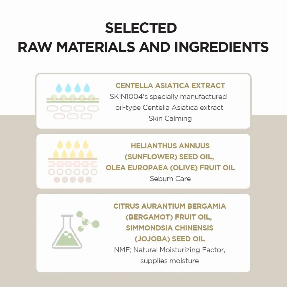 Trio Soin Visage Centella Asiatica - Huile Démaquillante