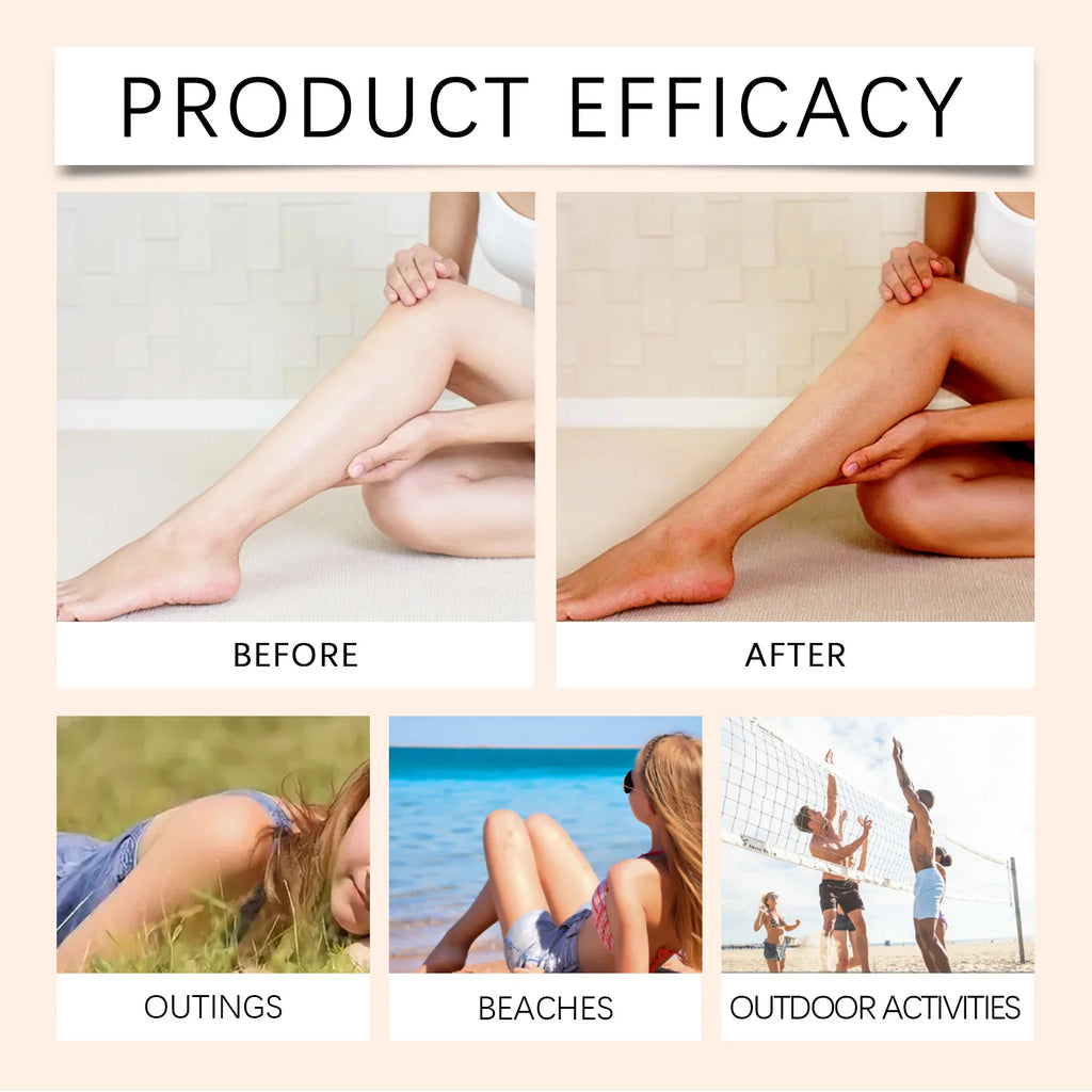 Mousse Autobronzante 100ml - Bronzage Naturel À Séchage Rapide Visage & Corps